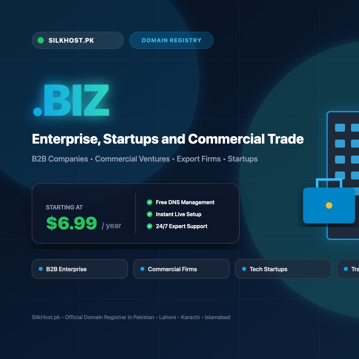 .biz domain registration by SilkHost.pk