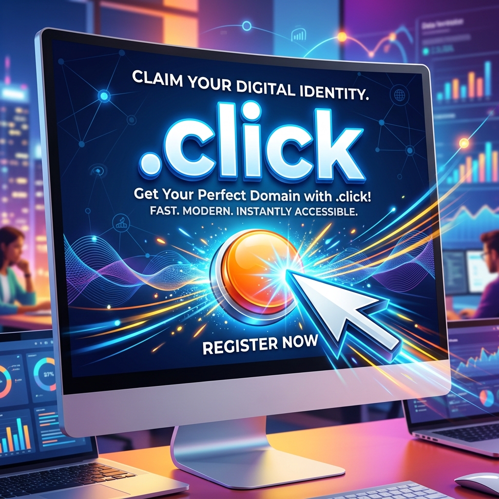 .click domain registration for marketing, photography, and tech in Pakistan