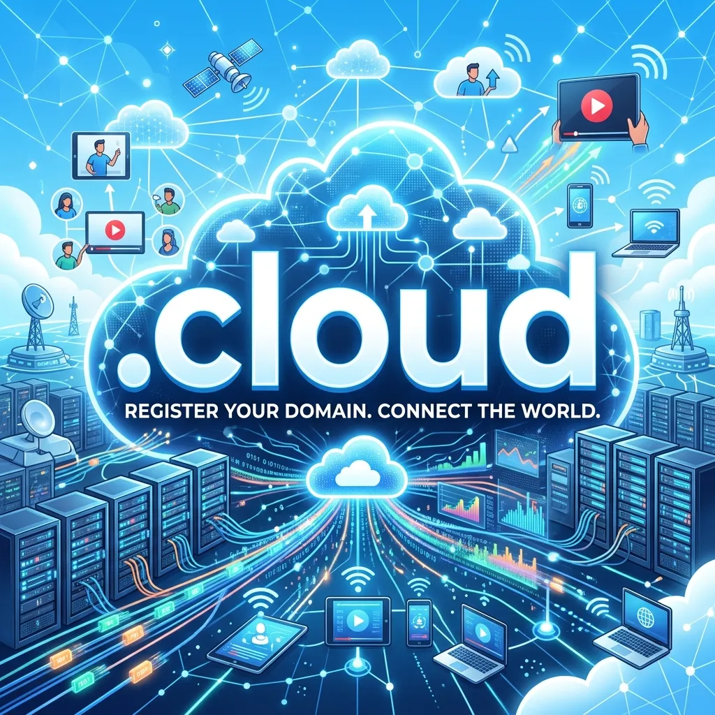 Buy .cloud domain registration for SaaS platforms, cloud computing, and tech startups