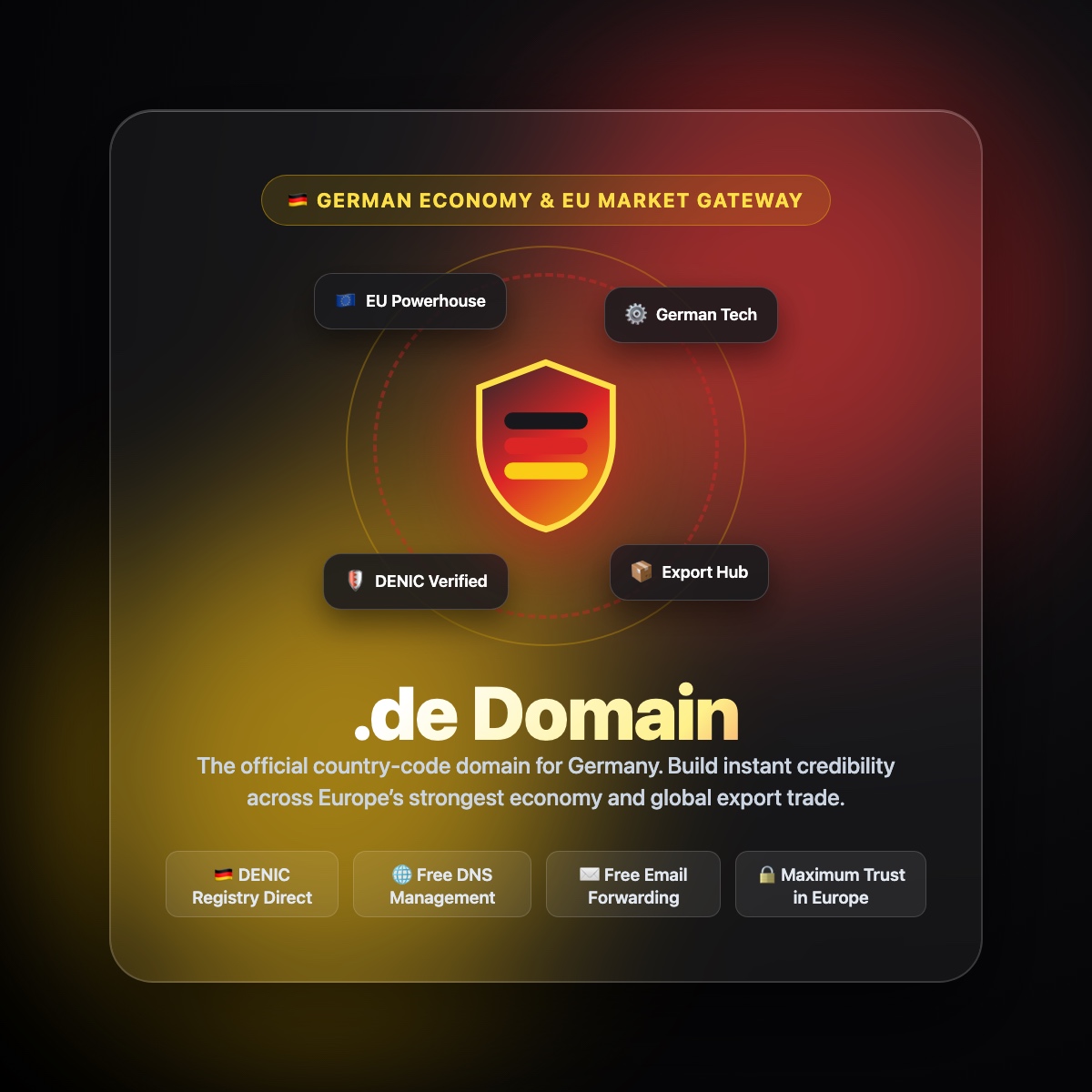 .de German domain registration for businesses targeting Germany and the EU market — SilkHost.pk