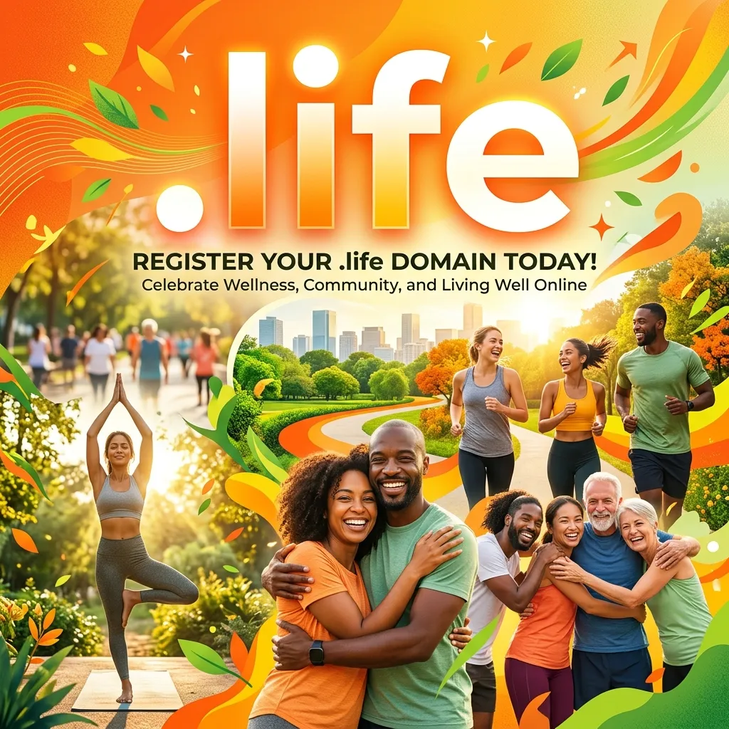 Buy .life domain registration for lifestyle blogs, wellness, and health coaching in Pakistan