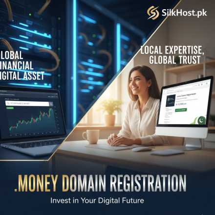 .money domain registration for fintech, finance blogs, and investment advisors in Pakistan — SilkHost.pk